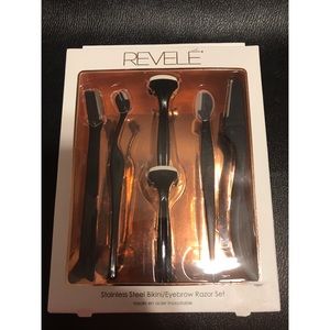 Stainless Steel Bikini/Eyebrow Razor Set